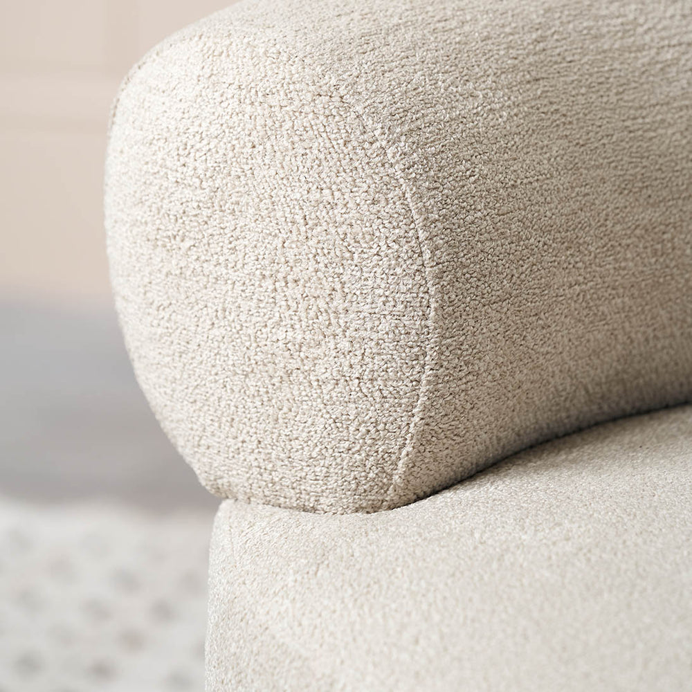 Valero Taupe Teddy Fabric Accent Chair