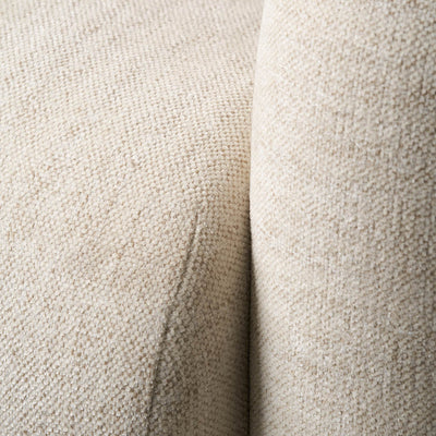 Arezzo White Fabric Chair