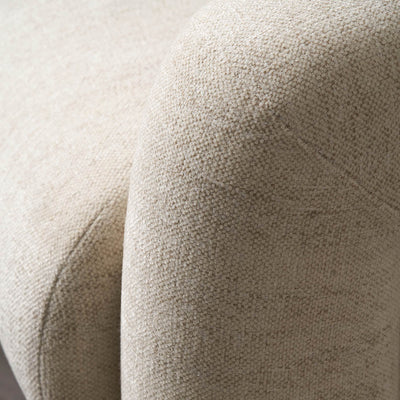 Arezzo White Fabric Chair