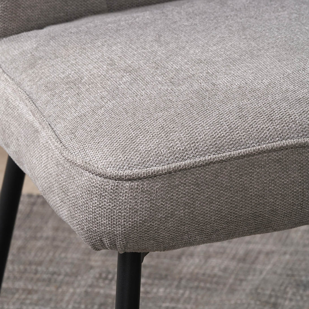 Arina Light Grey Chenille Dining Chair