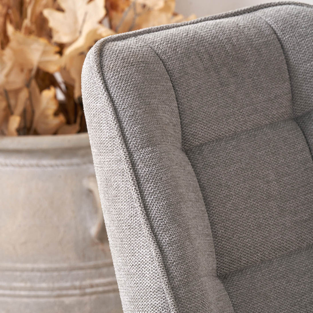 Arina Light Grey Chenille Dining Chair