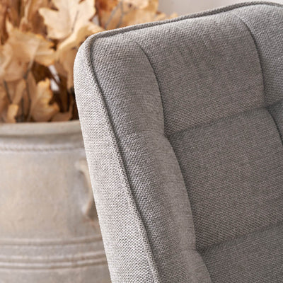 Arina Light Grey Chenille Dining Chair