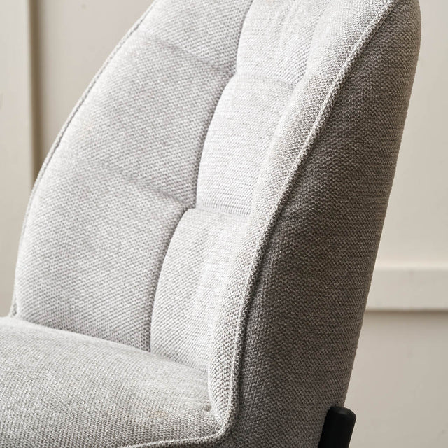 Arina Light Grey Chenille Bar Stool