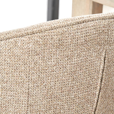 Shelby Mocha Textured Marl Chenille Tub Bar Stool