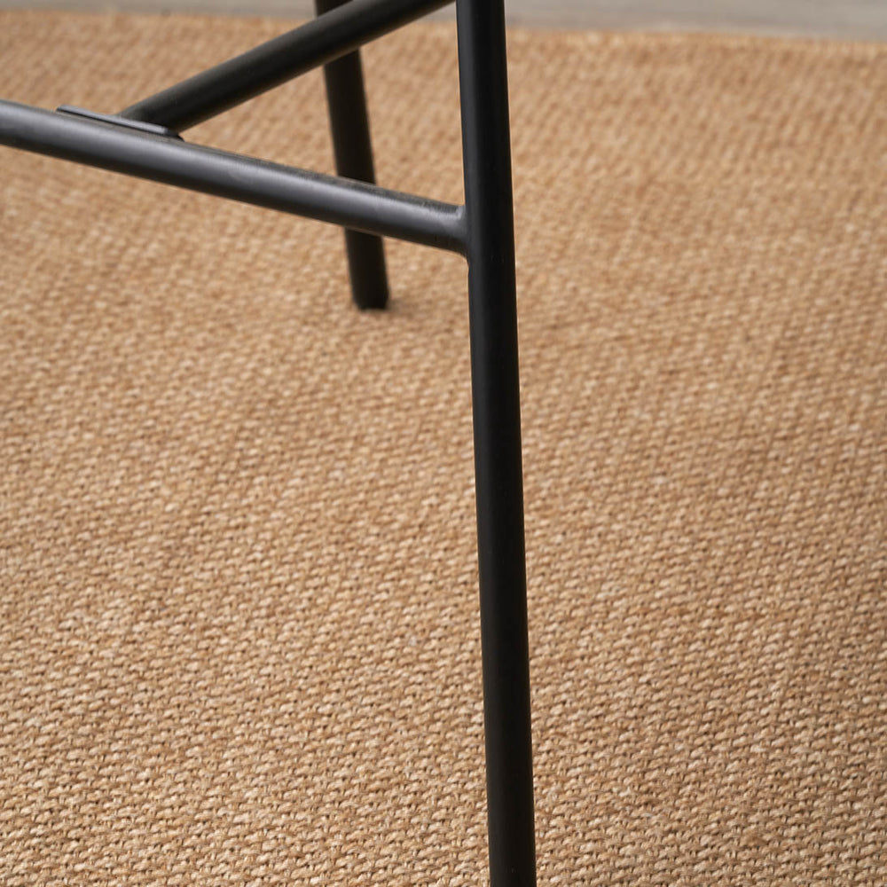 Shelby Mocha Textured Marl Chenille Tub Bar Stool