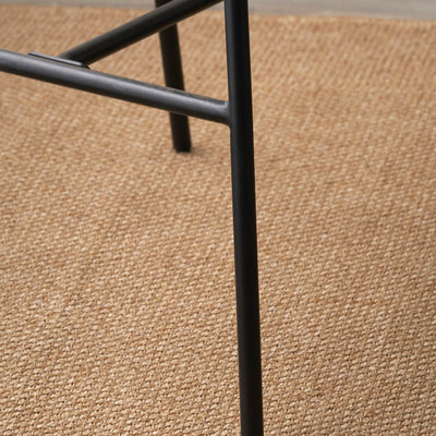 Shelby Mocha Textured Marl Chenille Tub Bar Stool