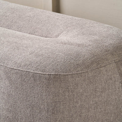Carmen Light Grey Chenille Bench