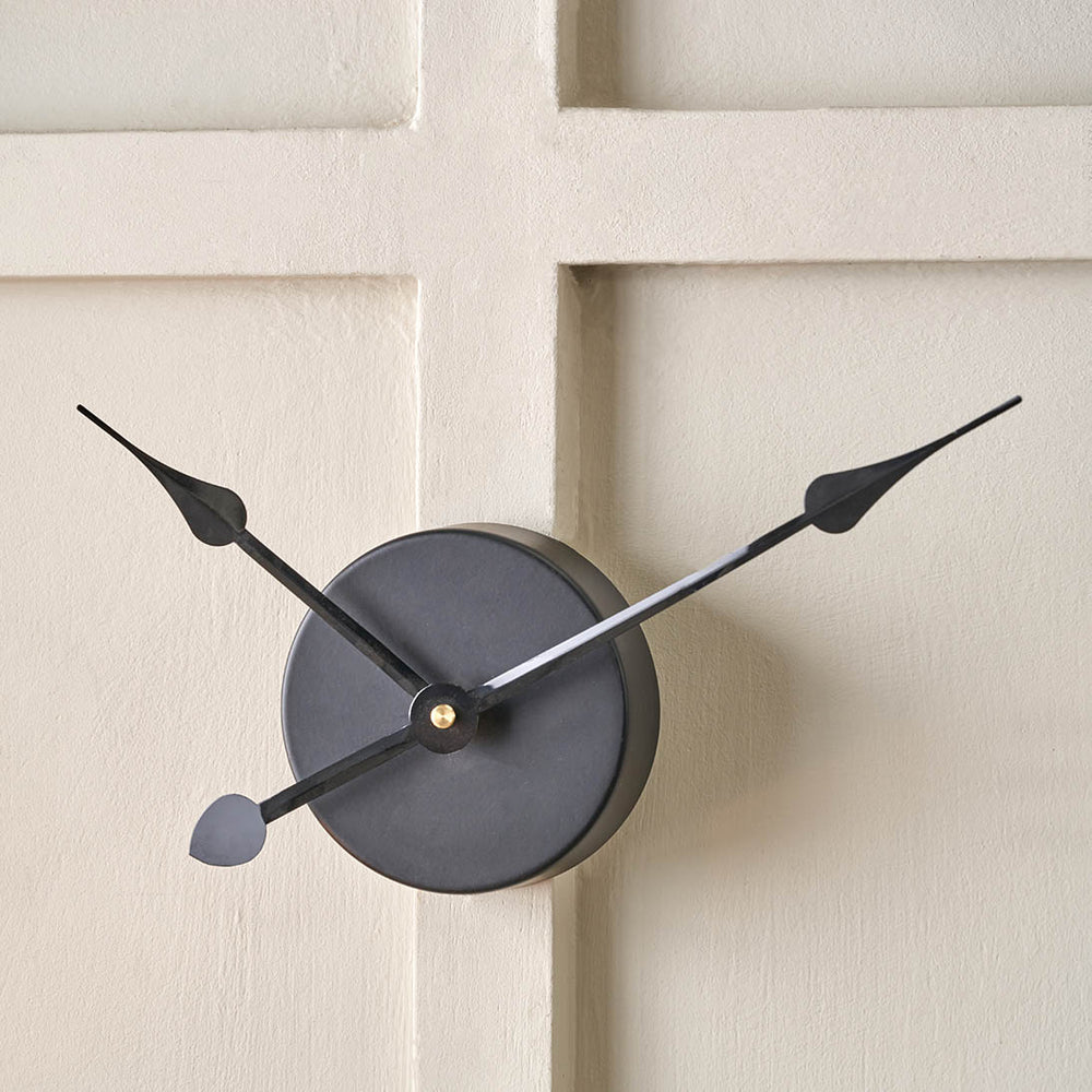 Elmont Light Walnut Wood Veneer Round Wall Clock