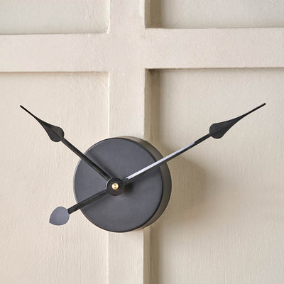 Elmont Light Walnut Wood Veneer Round Wall Clock