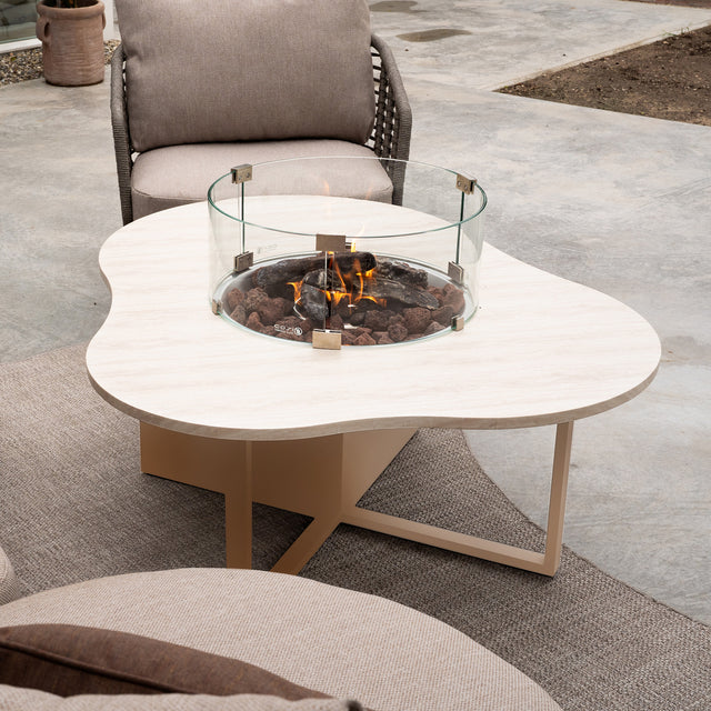 Cosiloft Novi Sandy Beige Fire Pit Table