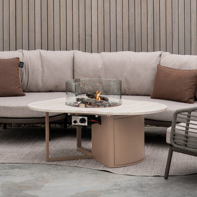 Cosiloft Novi Sandy Beige Fire Pit Table