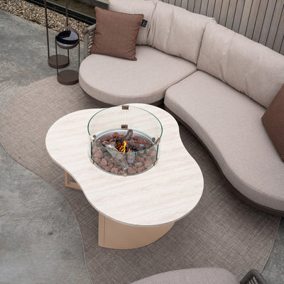 Cosiloft Novi Sandy Beige Fire Pit Table