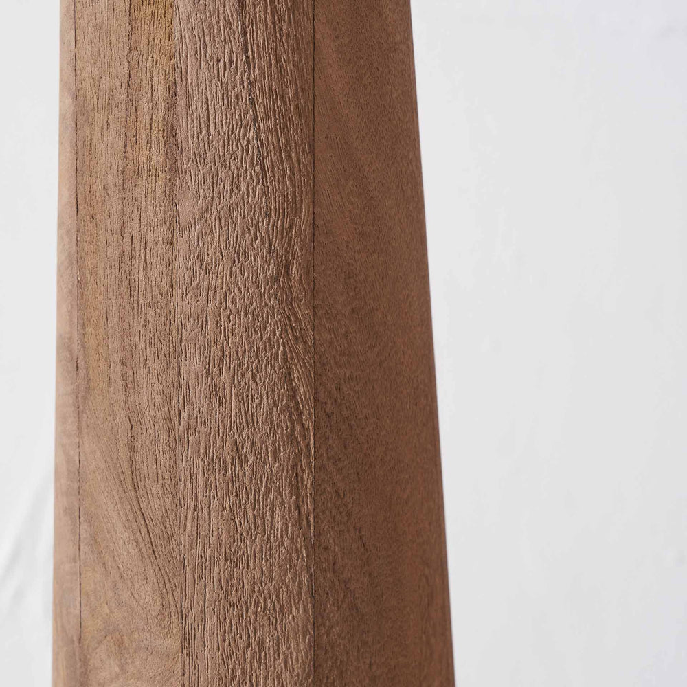 Alisha Natural Conical Wood Floor Lamp Base