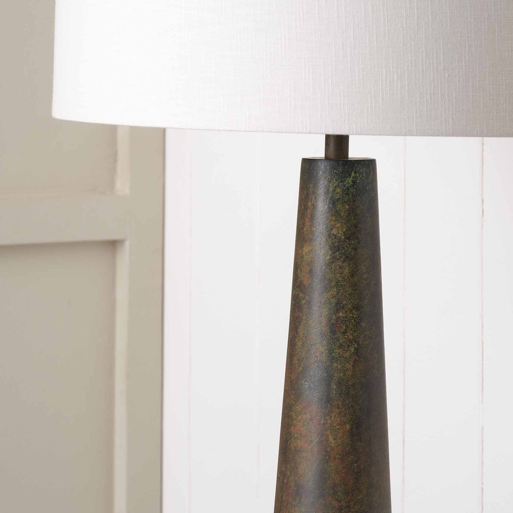 Arden Verdi Gris Metal Conical Floor Lamp Base