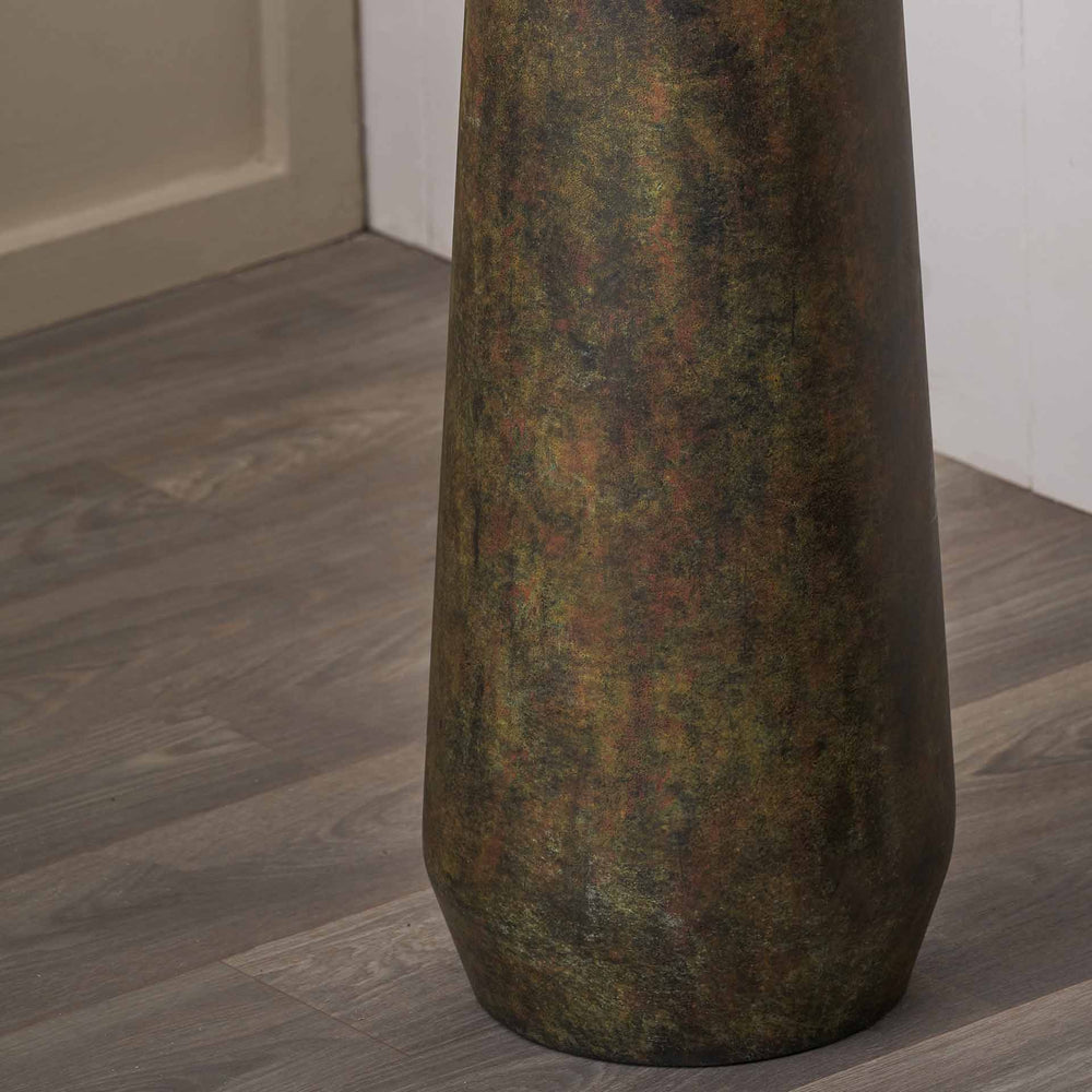 Arden Verdi Gris Metal Conical Floor Lamp Base