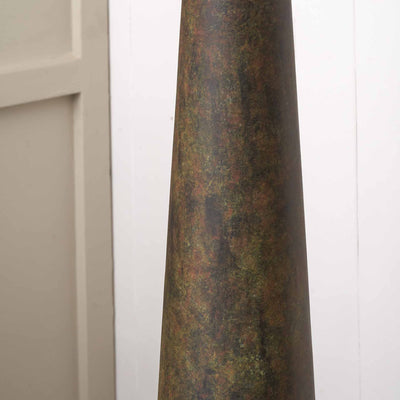 Arden Verdi Gris Metal Conical Floor Lamp Base