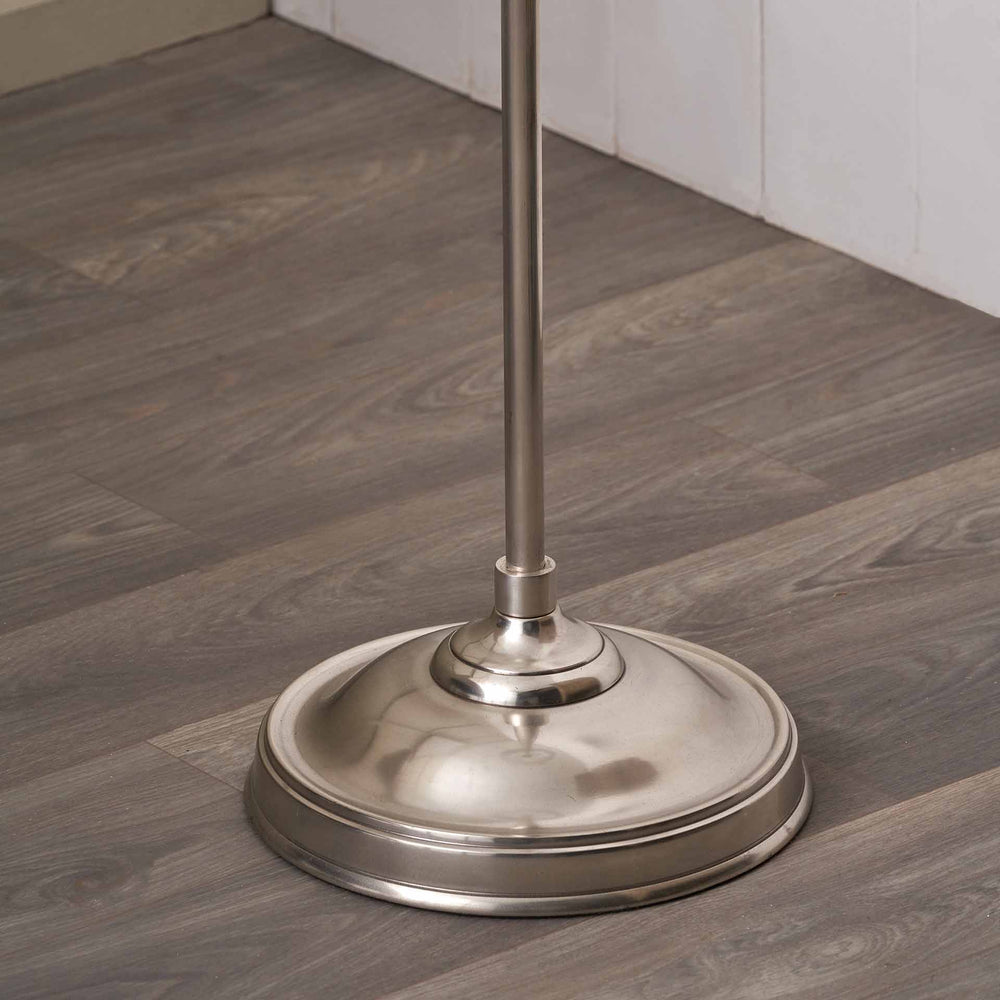 Keaton Silver Metal Stick Floor Lamp Base