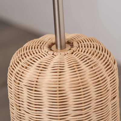 Halia Rattan Base and Shade Floor Lamp