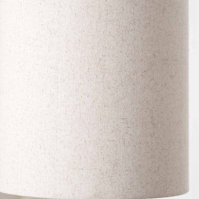 Benton Natural Wood Veneer and Silver Floor Lamp