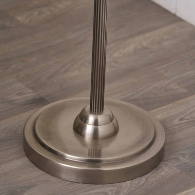 Marcello Antique Silver Metal Floor Lamp Base