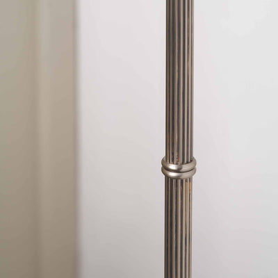 Marcello Antique Silver Metal Floor Lamp Base