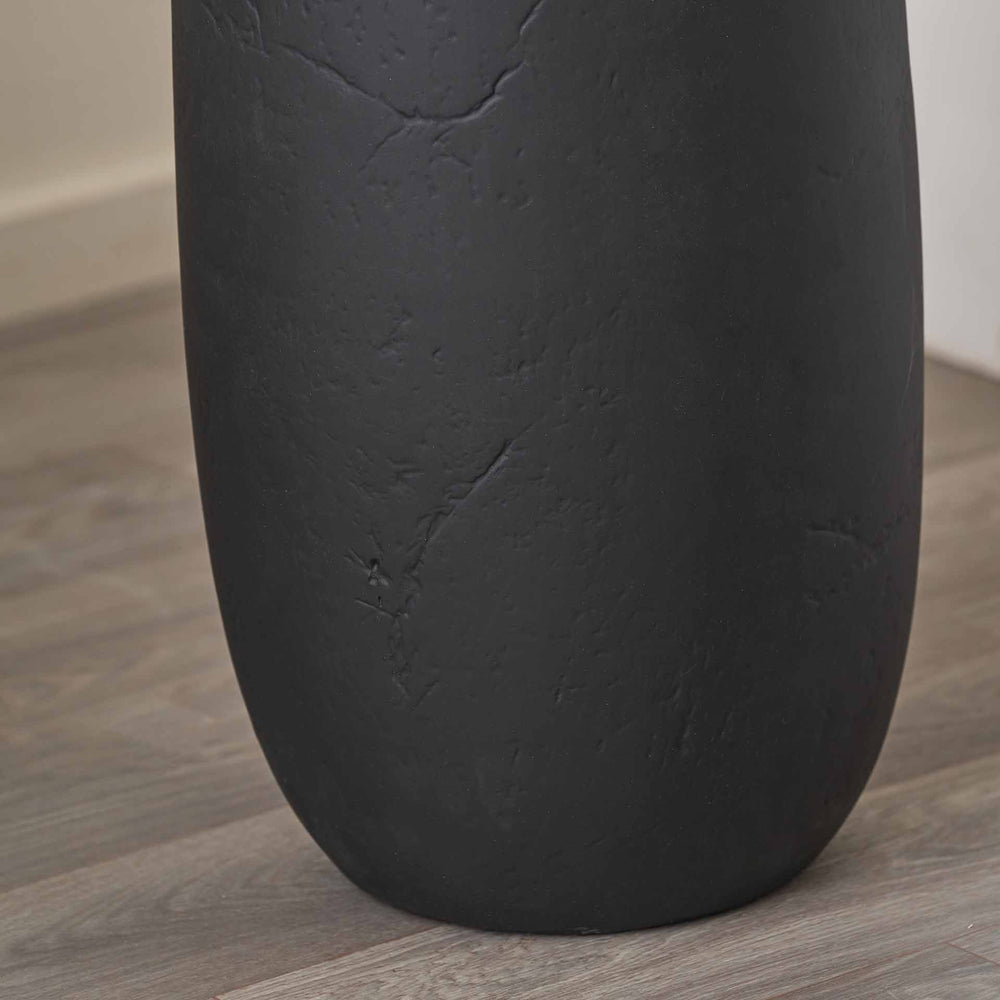 Avery Black Vintage Textured Ceramic Floor Lamp