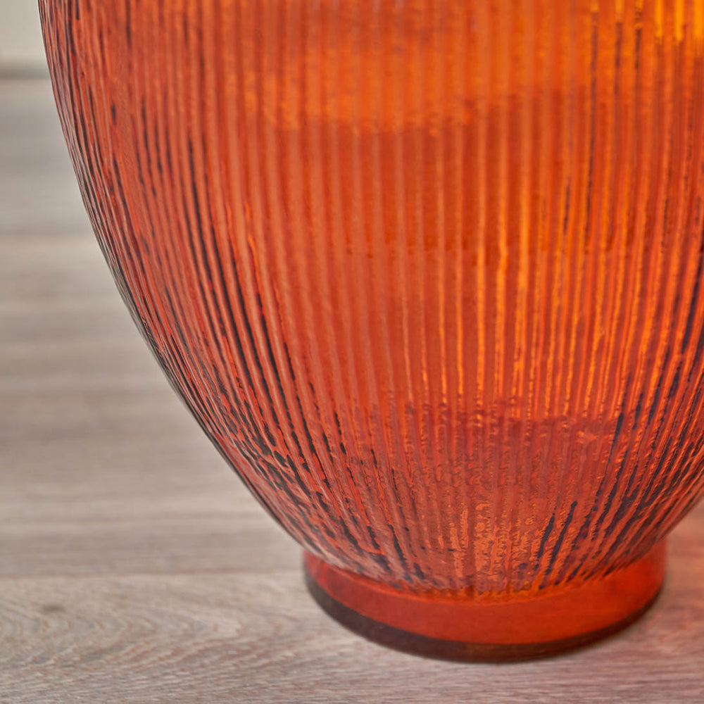 Diego Orange Tall Recycled Glass Vase