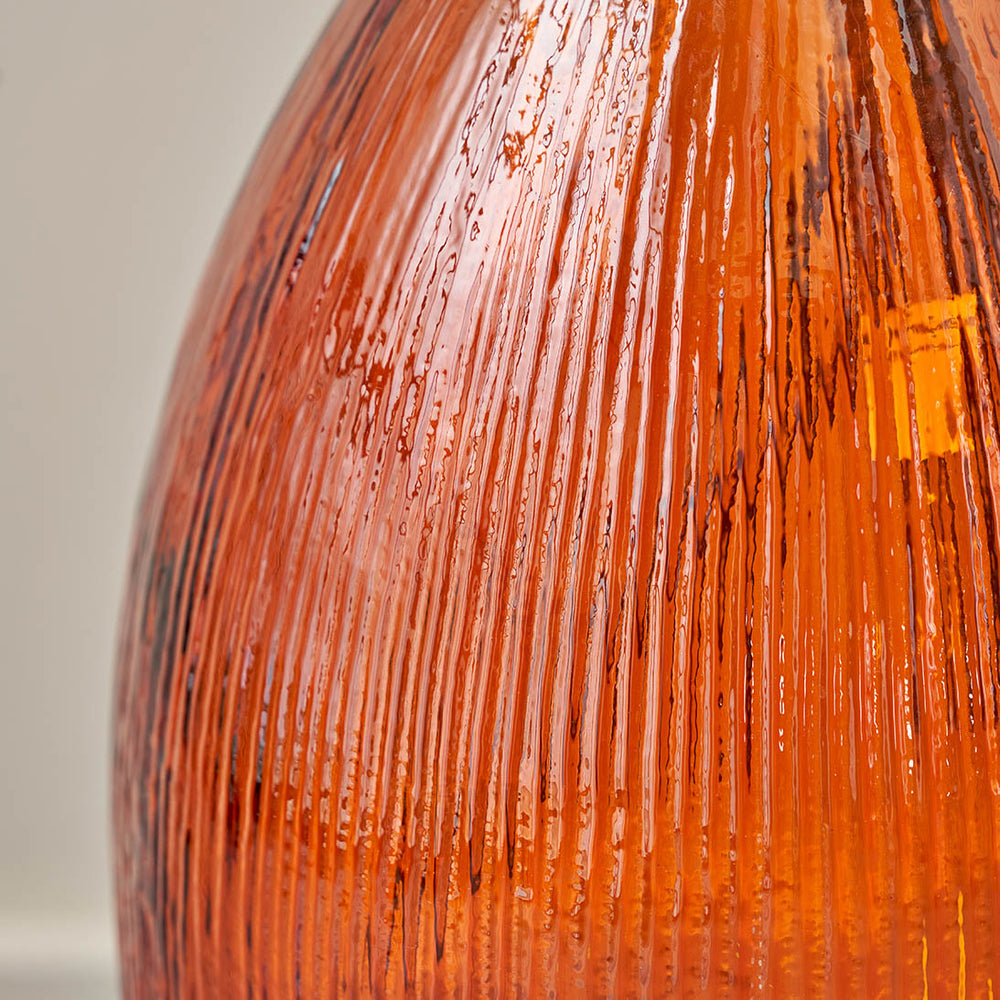 Diego Orange Tall Recycled Glass Vase