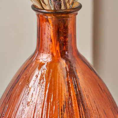 Diego Orange Tall Recycled Glass Vase
