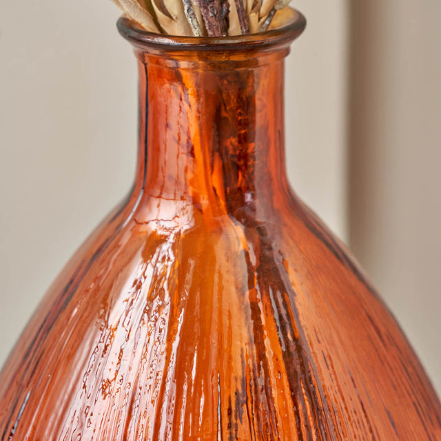 Diego Orange Tall Recycled Glass Vase