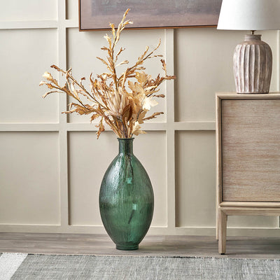 Diego Sea Green Tall Recycled Glass Vase