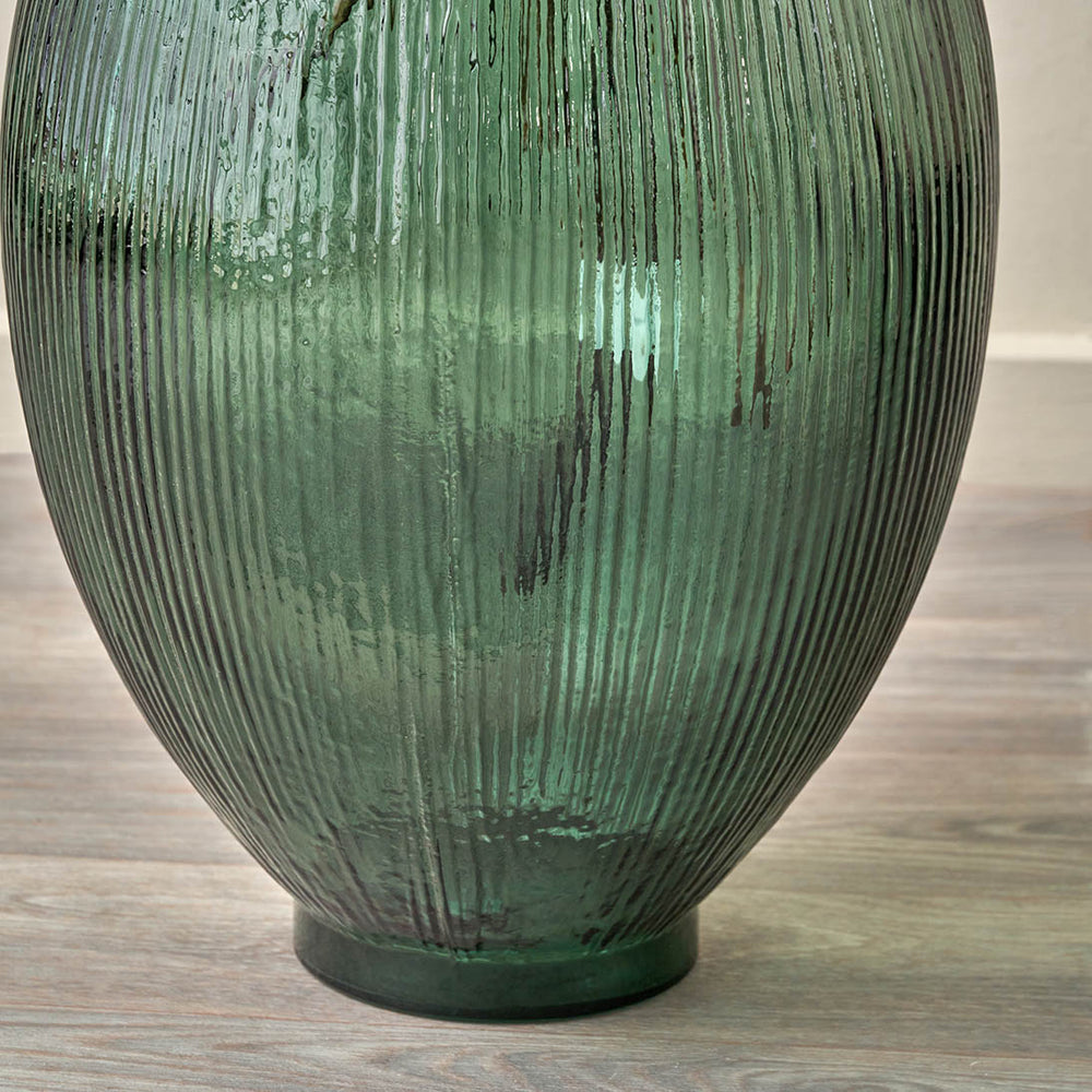 Diego Sea Green Tall Recycled Glass Vase