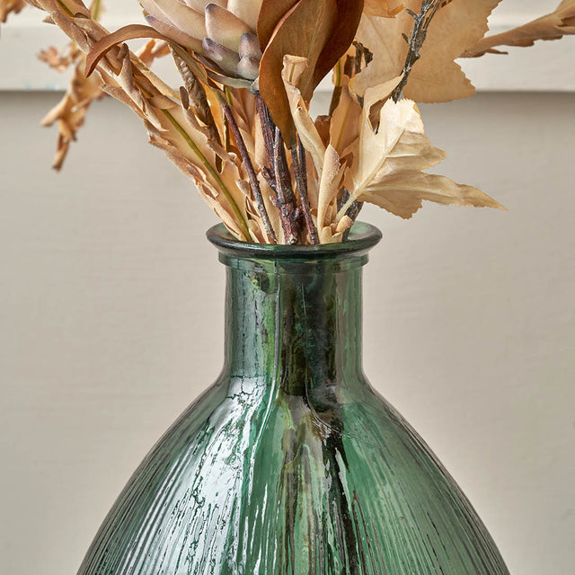 Diego Sea Green Tall Recycled Glass Vase