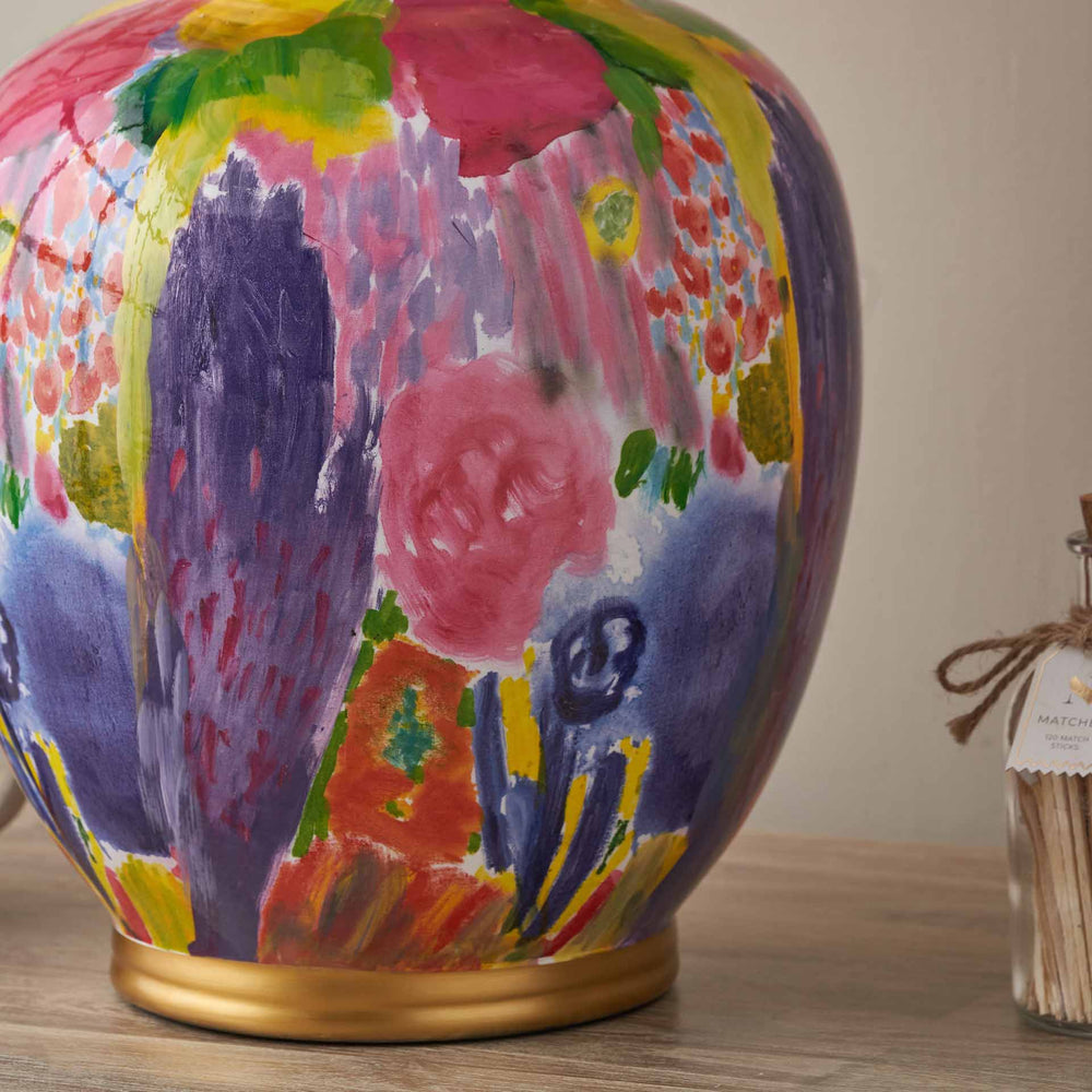 Jolie Multi Colour Ceramic Urn Vase