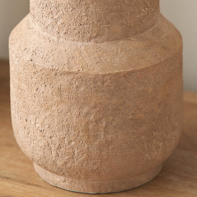 Gaia Concrete Brown Stoneware Vase