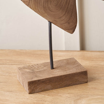 Aquaia Natural Handcarved Mango Wood Altum Angelfish Ornament