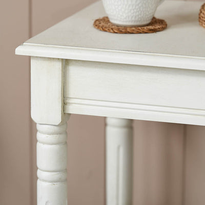 Cleveland White Wood Accent Table