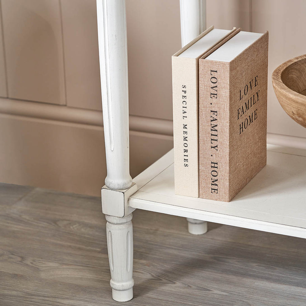 Cleveland White Wood Console Table