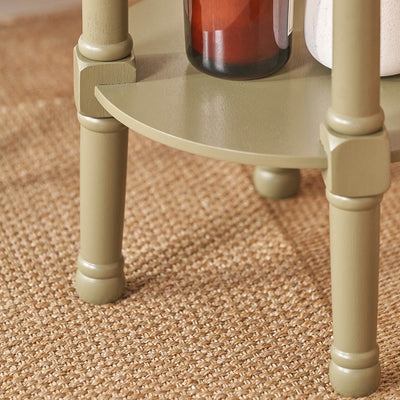 Cleveland Olive Wood Round Accent Table