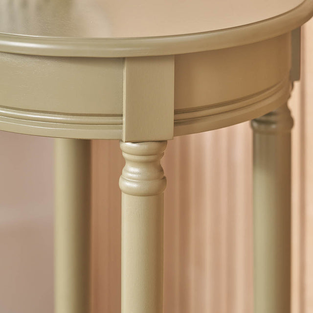 Cleveland Olive Wood Round Accent Table