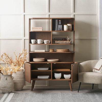 Meava Dark Ash Shelf Unit