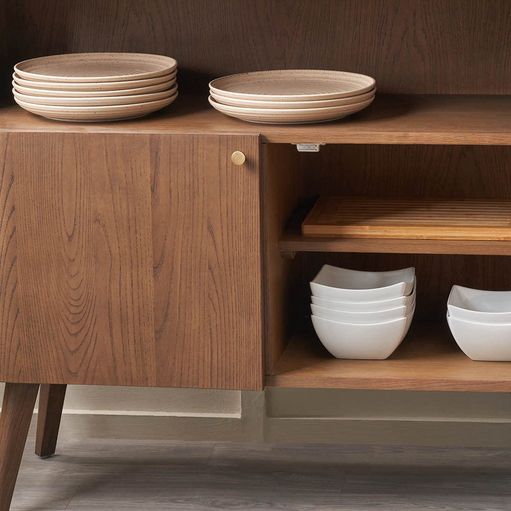 Meava Dark Ash Shelf Unit