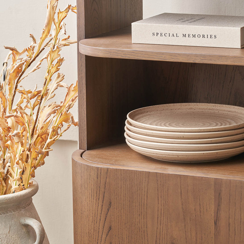 Meava Dark Ash Shelf Unit