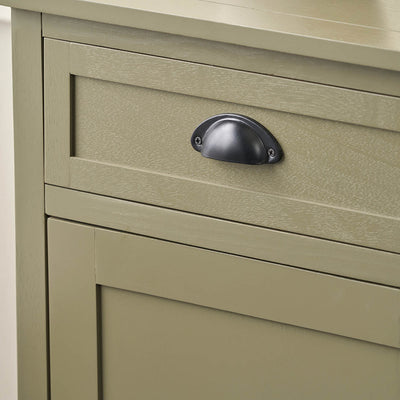 Stockton Olive Green Wood 3 Door 3 Drawer Unit