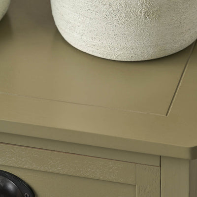 Stockton Olive Green Wood 3 Door 3 Drawer Unit