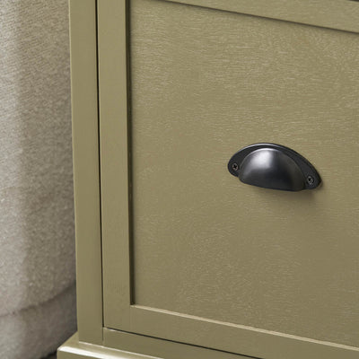 Stockton Olive Green Wood Drawer Unit