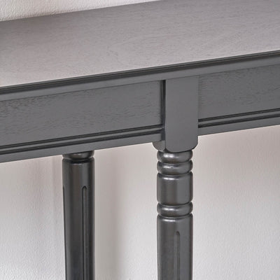 Cleveland Black Pine Wood Large Console Table