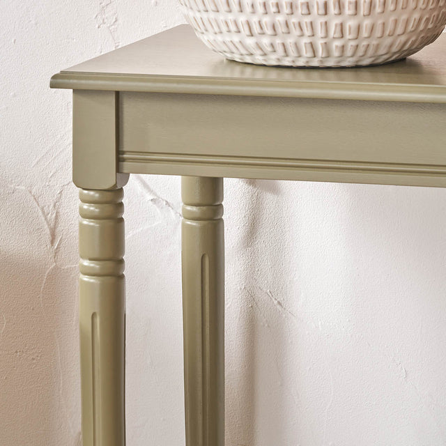Cleveland Olive Pine Wood Large Console Table
