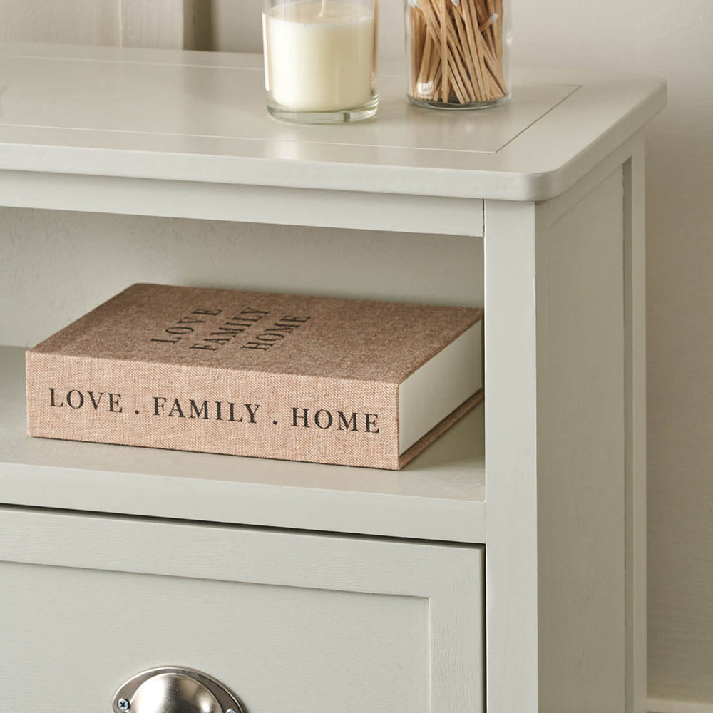 Stockton Linen Wood Shoe Storage Unit