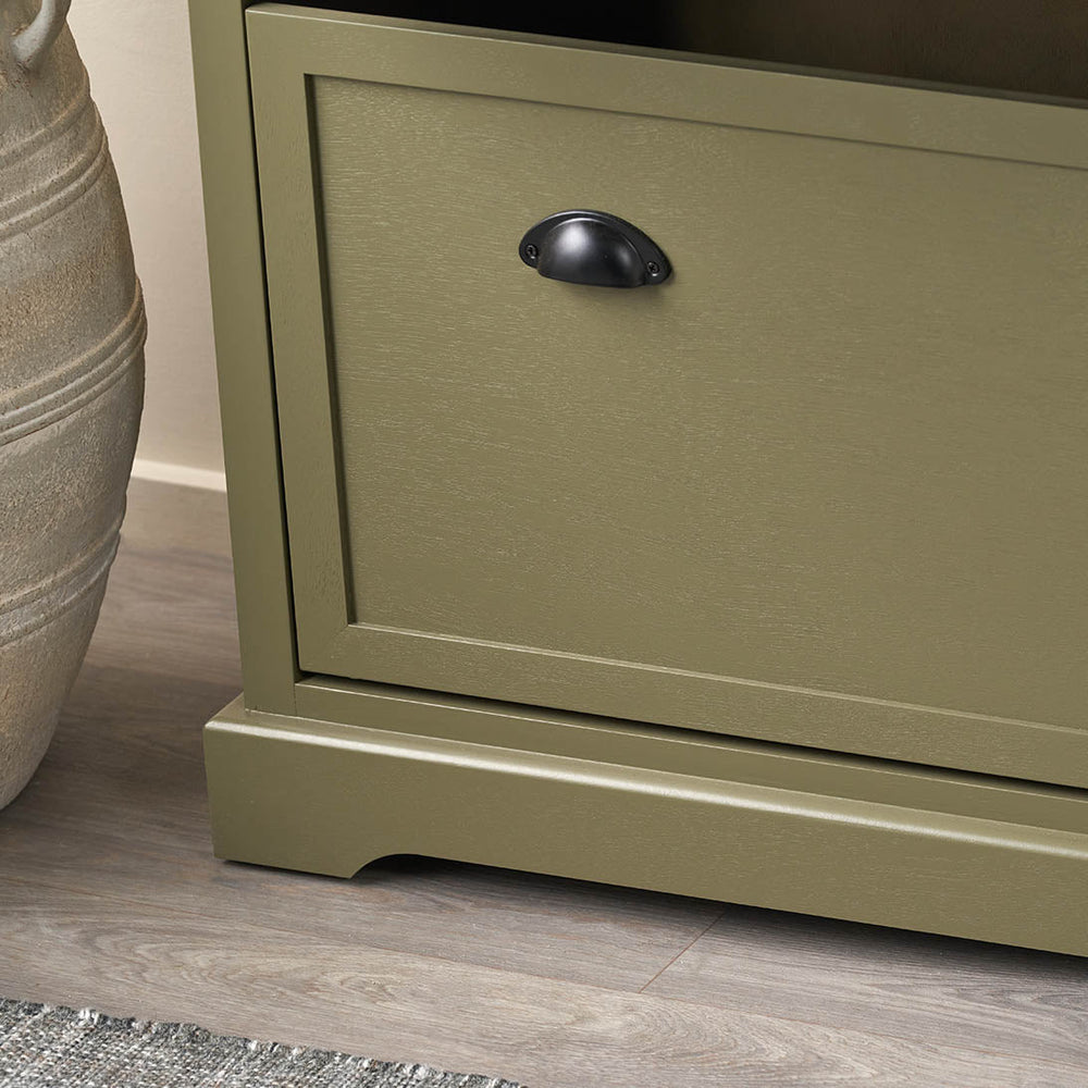 Stockton Olive Wood Shoe Storage Unit
